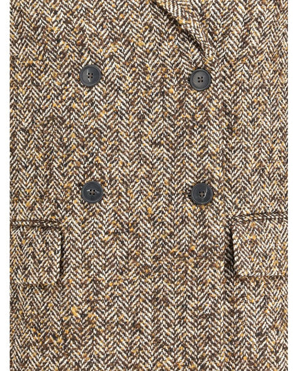 True Royal Brown Polyester Coat