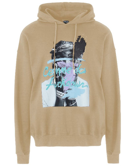 Comme Des Fuckdown Beige Cotton Sweatshirt