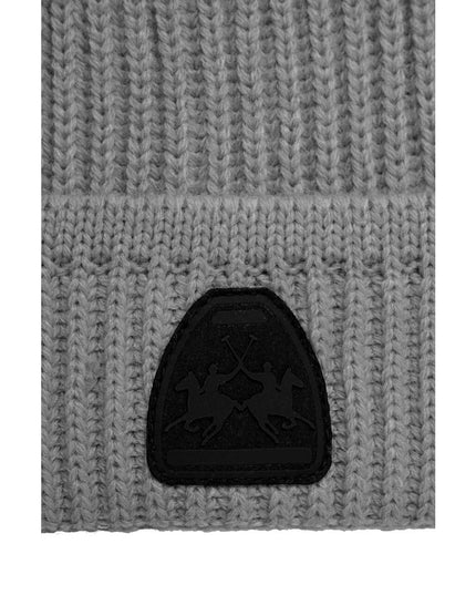 La Martina Gray Polyester Caps Baseball Hat
