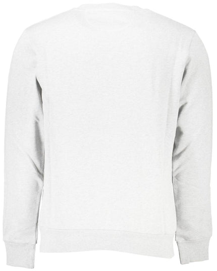 La Martina White Cotton Sweatshirt