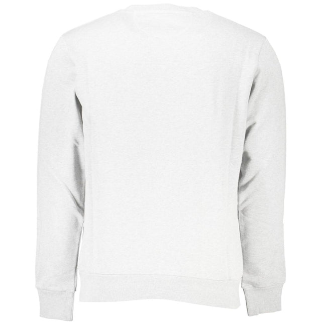 La Martina White Cotton Sweatshirt