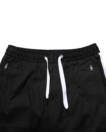 Dolce & Gabbana Black Cotton Stretch Men Bermuda Shorts