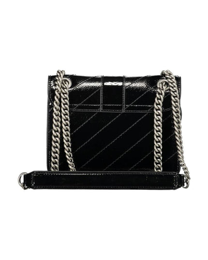 Gaelle Paris Black Polyethylene Handbag