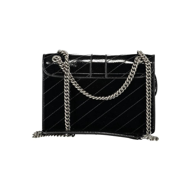 Gaelle Paris Black Polyethylene Handbag