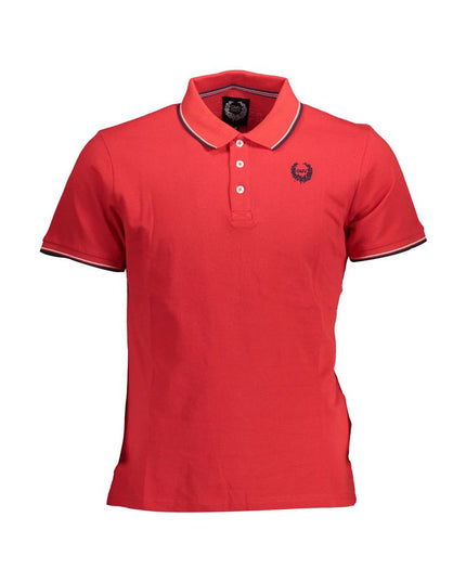 Gianmarco Venturi Red Cotton Polo Shirt