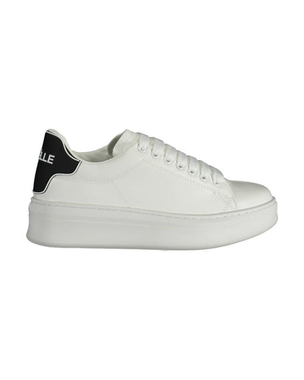 Gaelle Paris White Polyethylene Sneaker