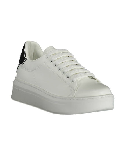 Gaelle Paris White Polyethylene Sneaker