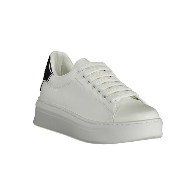 Gaelle Paris White Polyethylene Sneaker