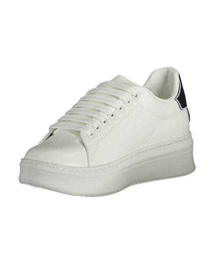 Gaelle Paris White Polyethylene Sneaker