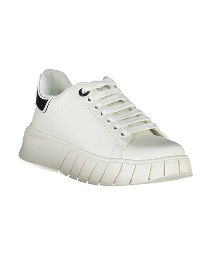 Gaelle Paris White Polyester Sneaker