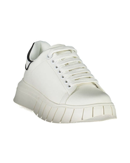 Gaelle Paris White Polyester Sneaker