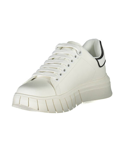 Gaelle Paris White Polyester Sneaker