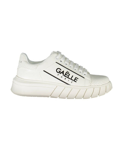Gaelle Paris White Polyester Sneaker