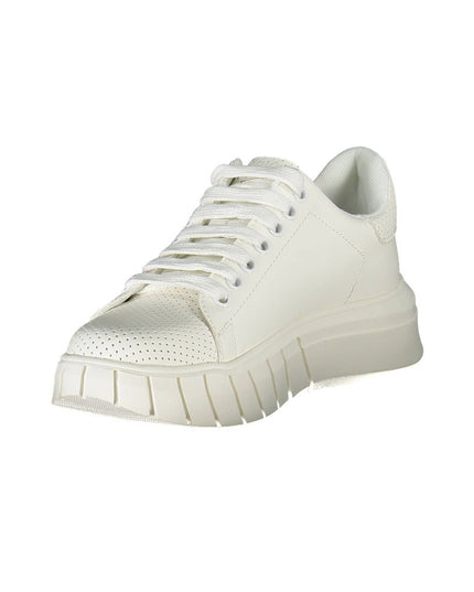 Gaelle Paris White Polyester Sneaker