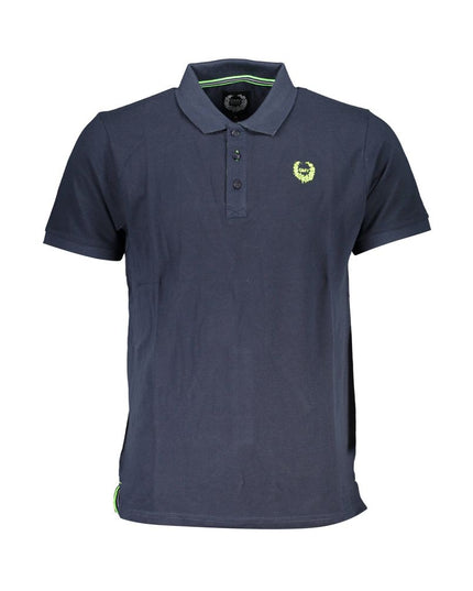 Gianmarco Venturi Blue Cotton Polo Shirt