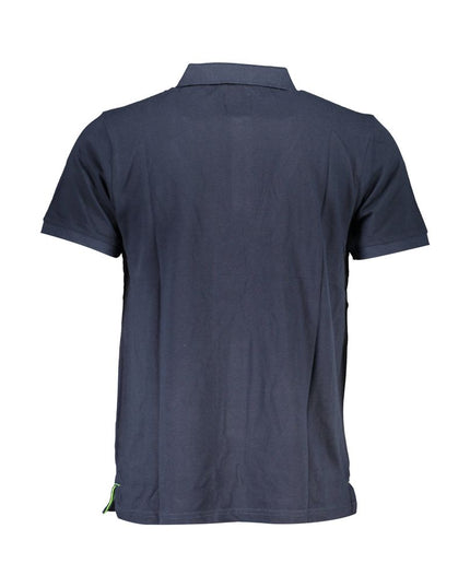 Gianmarco Venturi Blue Cotton Polo Shirt