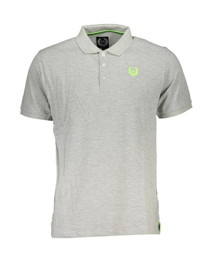Gianmarco Venturi Gray Cotton Polo Shirt