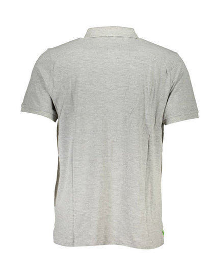 Gianmarco Venturi Gray Cotton Polo Shirt