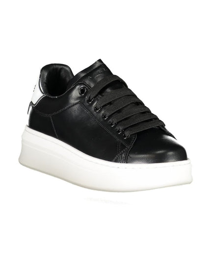 Gaelle Paris Black Polyethylene Sneaker