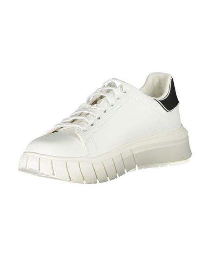 Gaelle Paris White Polyester Sneaker
