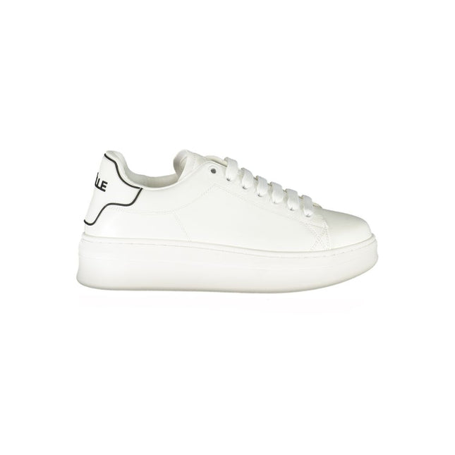 Gaelle Paris White Polyethylene Sneaker