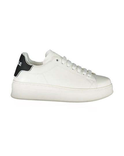 Gaelle Paris White Polyethylene Sneaker