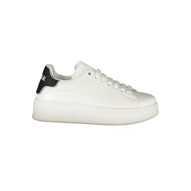 Gaelle Paris White Polyethylene Sneaker