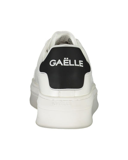 Gaelle Paris White Polyethylene Sneaker