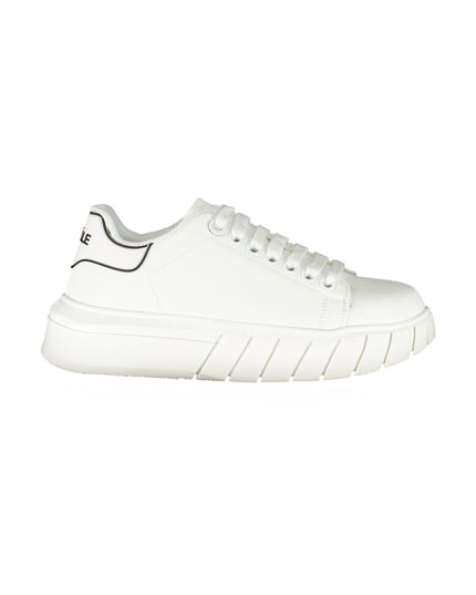 Gaelle Paris White Polyester Sneaker