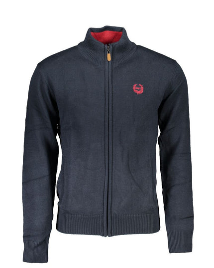 Gianmarco Venturi Blu Cotton Men Cardigan