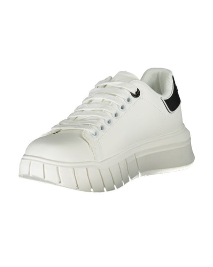 Gaelle Paris White Polyester Sneaker