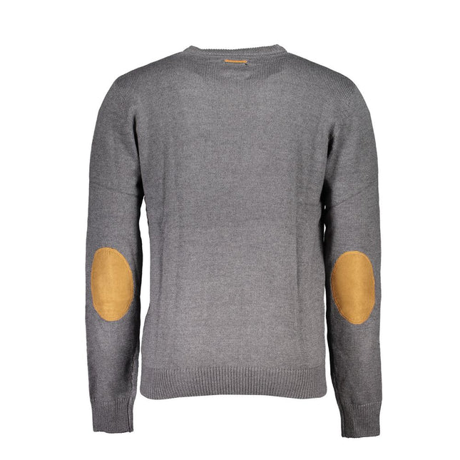 Gianmarco Venturi Gray Cotton Sweater