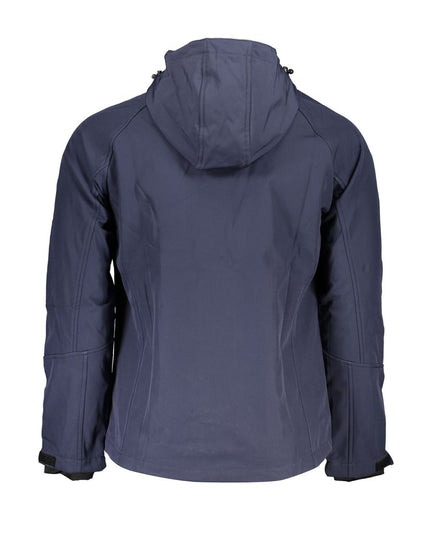 Gianmarco Venturi Blue Polyester Men's Jacket