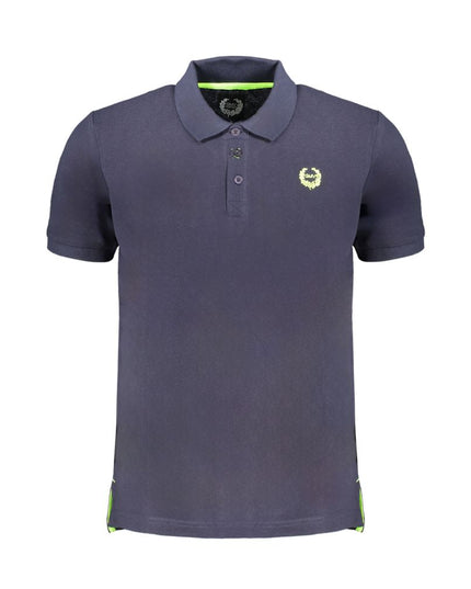 Gianmarco Venturi Blue Cotton Polo Shirt