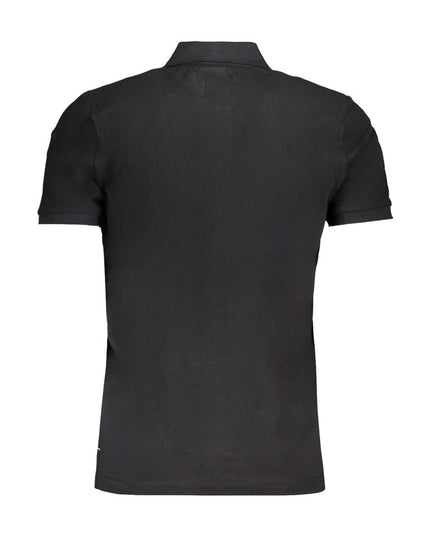 Gianmarco Venturi Black Cotton Polo Shirt