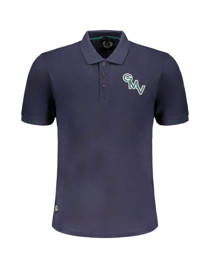 Gianmarco Venturi Blue Cotton Polo Shirt