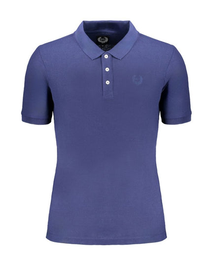 Gianmarco Venturi Blue Cotton Polo Shirt