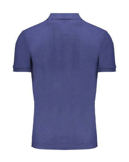 Gianmarco Venturi Blue Cotton Polo Shirt