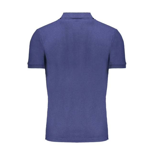 Gianmarco Venturi Blue Cotton Polo Shirt
