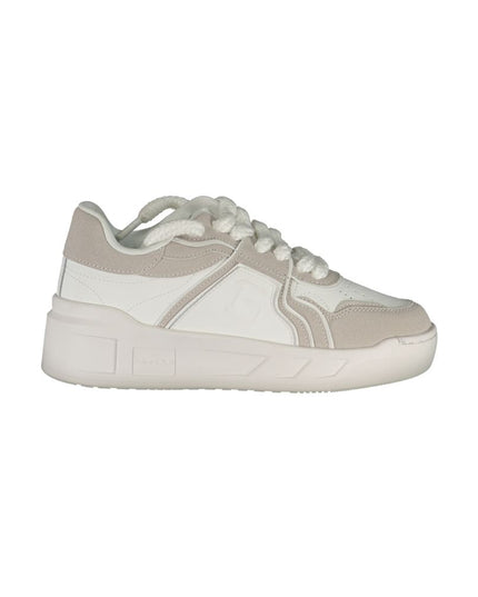 Gaelle Paris White Polyester Sneaker