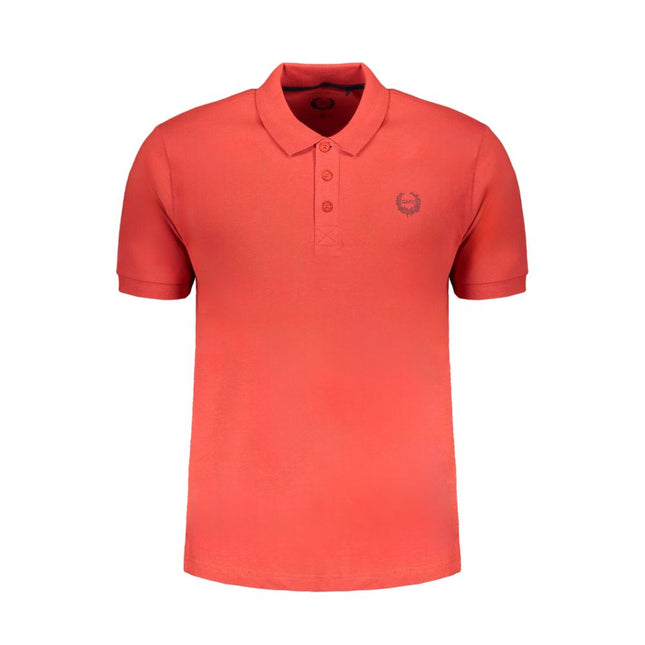Gianmarco Venturi Red Cotton Polo Shirt