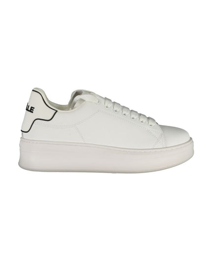 Gaelle Paris White Polyethylene Sneaker