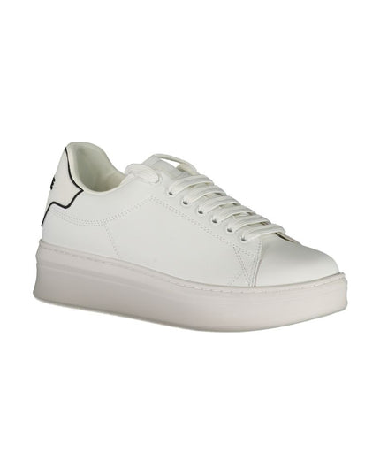 Gaelle Paris White Polyethylene Sneaker