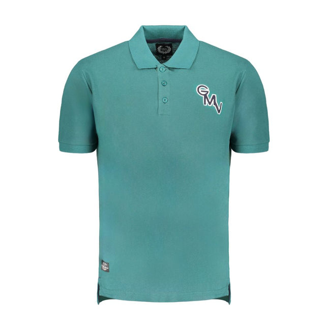 Gianmarco Venturi Green Cotton Polo Shirt