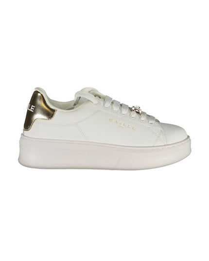 Gaelle Paris White Polyethylene Sneaker