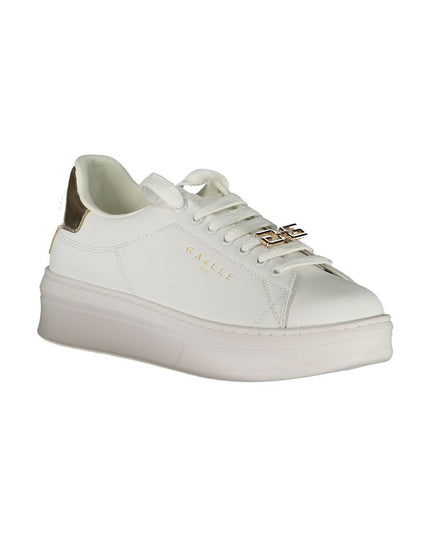 Gaelle Paris White Polyethylene Sneaker