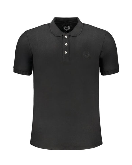 Gianmarco Venturi Black Cotton Men's Polo Shirt