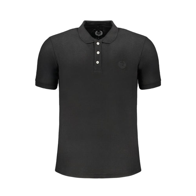 Gianmarco Venturi Black Cotton Men's Polo Shirt