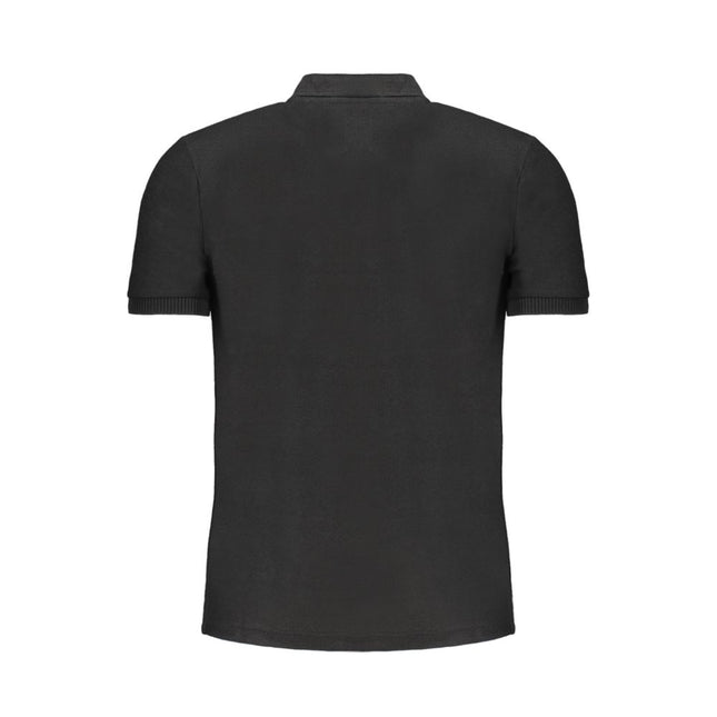 Gianmarco Venturi Black Cotton Men's Polo Shirt