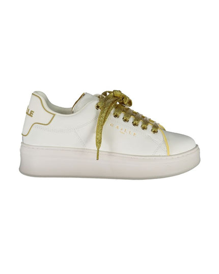 Gaelle Paris White Polyethylene Sneaker